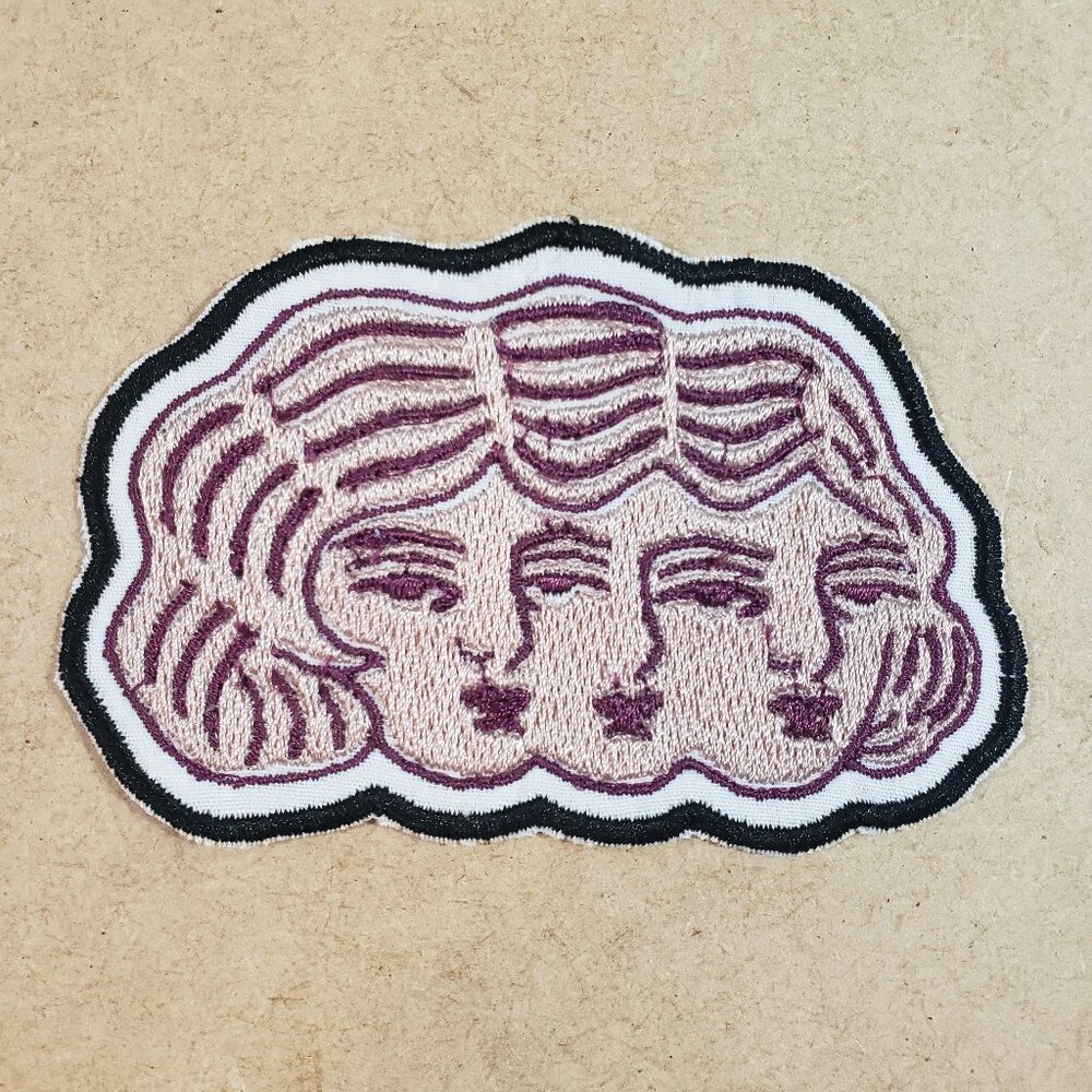 3 Heads are Better than 1 Iron-On Patch (2/$12 or 5/$22)